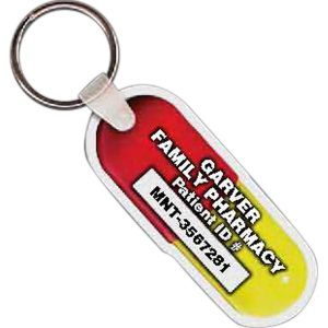 Pill Capsule Key Tag