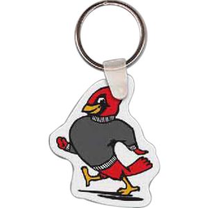 Cardinal Mascot Key Tag