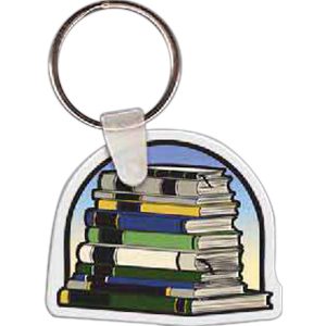 Stack of Books Key Tag