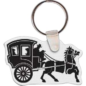Horse and Buggy Key Tag