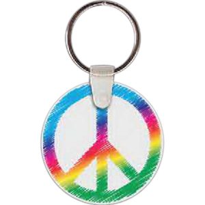 Peace Sign Key tag