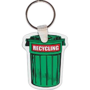 Recycling Trash Can Key tag