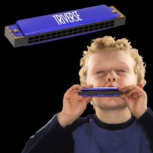 Blue Bee Metal Harmonica