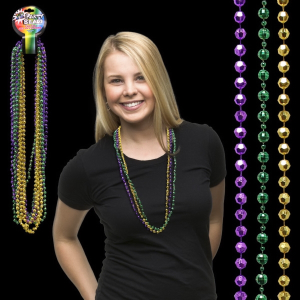 Disco Style Round Beads