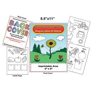 Shapes, Colors, and Sizes - Imprintable Coloring Book
