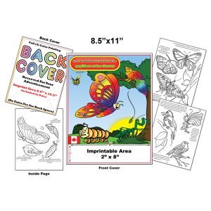 Butterflies, Birds and Bugs - (Fr) - Imprintable Coloring Book