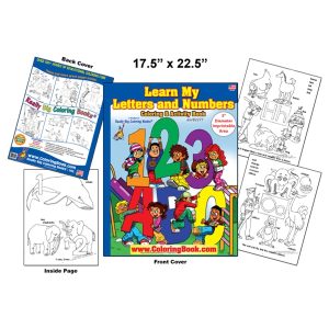 ABC-123 Learn My Letter and Numbers Really Big Coloring Book