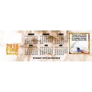 Fire Safety Keyboard Calendar