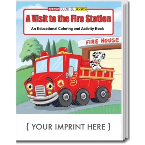 A Visit to the Fire Station Coloring and Activity Book