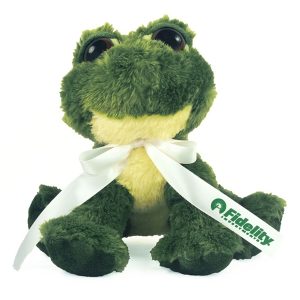 10" Fantabulous Frog with ribbon and one color imprint