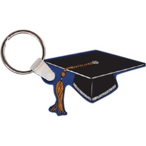 Graduation Cap Key Tags