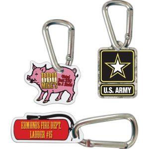 Full Color Carabiner Tags 4CLIP18