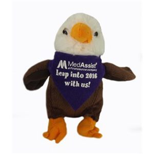 6" Lil' Eagle with bandana and one color imprint