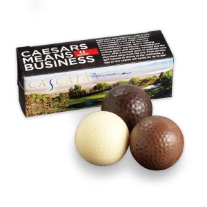 Chocolate Golf Balls in Custom Printed Box