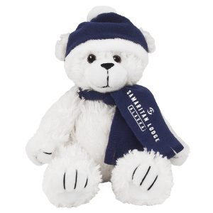 8" Winter Bear with One Color Imprint