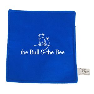 6" Blue Baby paper with one color imprint