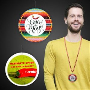 Cinco De Mayo Plastic Medallions - 2 1/2"