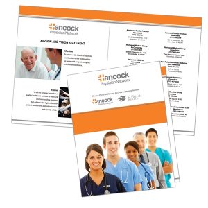 11x17 Brochure on Text Stock