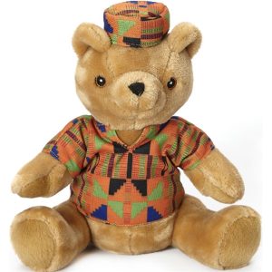 10" Ashante Kente Extra Soft Bear