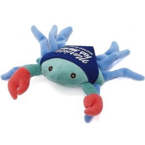 8" Aquatic Beanie Blue Crab