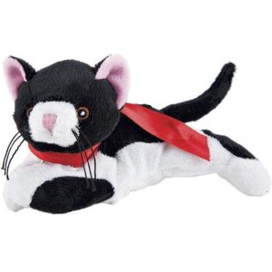 So Soft 8" Laying Beanie Animal - Cat
