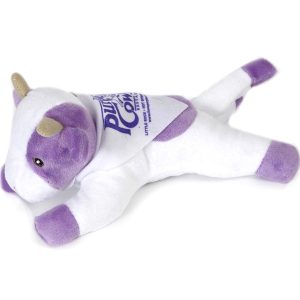 So Soft 8" Laying Beanie Animal- Purple Cow