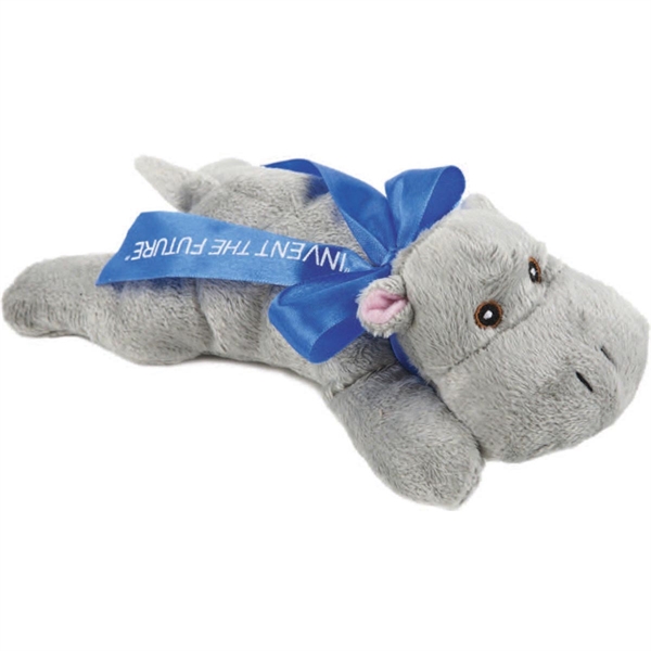 So Soft 8" Laying Beanie Animal- Hippo