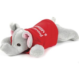 So Soft 8" Laying Beanie Animal - Elephant