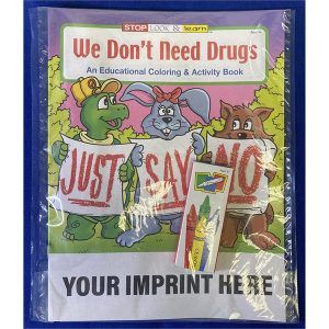We Don't Need Drugs Coloring and Activity Book Fun Pack