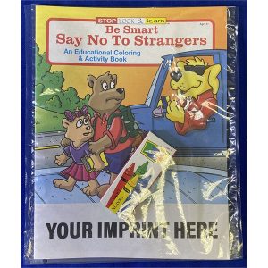 Be Smart, Say No to Strangers Coloring Book Fun Pack