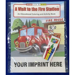 A Visit to the Fire Station Coloring Activity Book Fun Pack