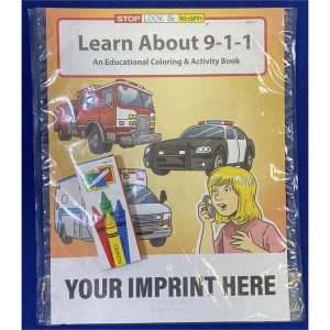 Learn About 9-1-1 Coloring and Activity Book Fun Pack