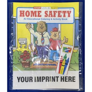 Home Safety Coloring and Activity Book Fun Pack