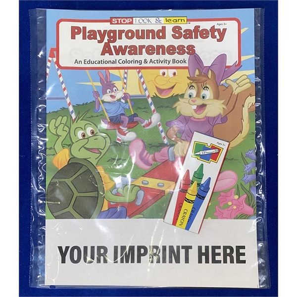 Playground Safety Awareness Coloring Book Fun Pack