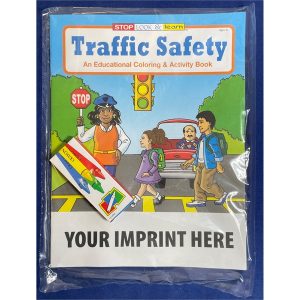 Traffic Safety Coloring and Activity Book Fun Pack