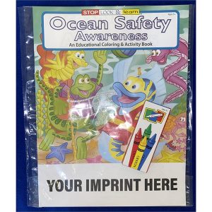 Ocean Safety Awareness Coloring Book Fun Pack