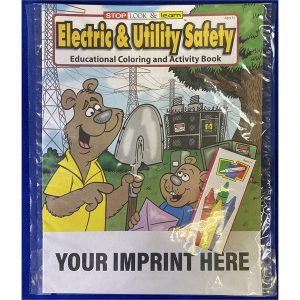 Electric and Utility Safety Coloring and Activity Book Fun Pack
