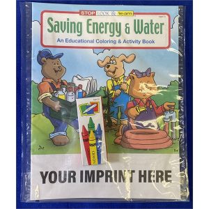 Saving Energy and Water Coloring and Activity Book Fun Pack