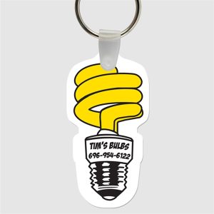 Spiral Light Bulb Key Tag
