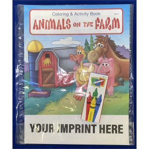 Animals on the Farm Coloring and Activity Book Fun Pack