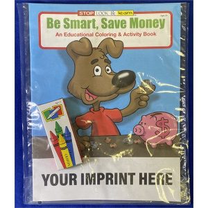 Be Smart, Save Money Coloring and Activity Book Fun Pack