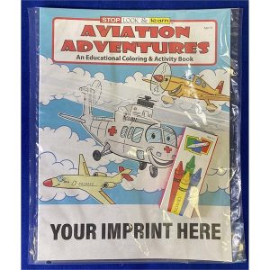 Aviation Adventures Coloring and Activity Book Fun Pack