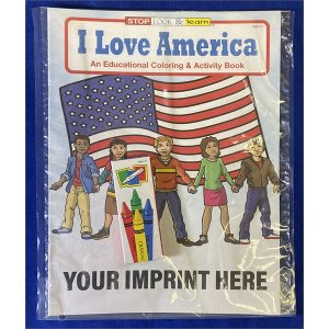 I Love America Coloring and Activity Book Fun Pack