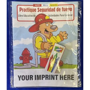 Practice Fire Safety Spanish Coloring Book Fun Pack