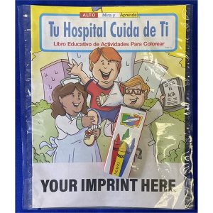 Your Hospital Cares About You Spanish Coloring Book Fun Pack