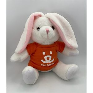 10" Extra Soft Furry Friend- White Bunny