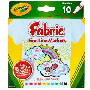 Crayola 10ct. Fine Line Fabric Markers