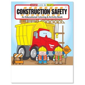 Construction Safety Coloring Book Fun Pack