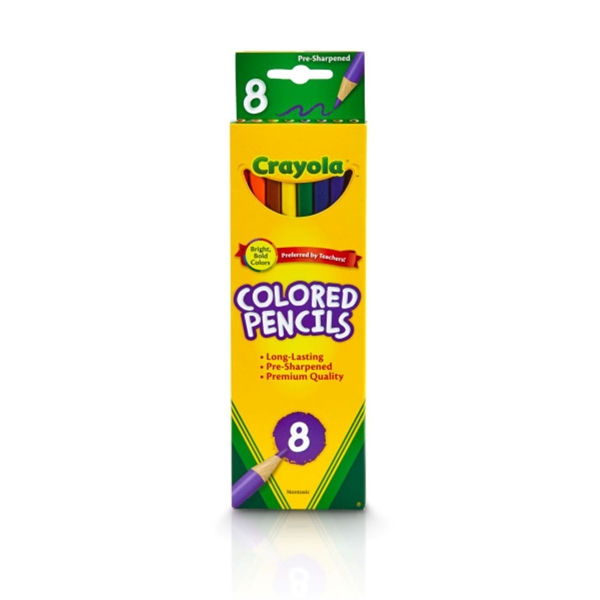 8ct. Long Crayola Colored Pencils