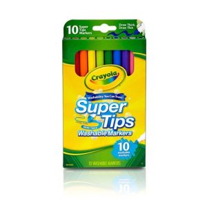 10ct. Crayola Washable Super Tips Markers